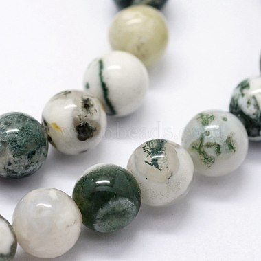 Chapelets de perles en agate d'arbre naturelle(X-G-I199-03-6mm)-3