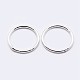 925 Sterling Silver Round Rings(STER-F036-03S-0.5x5)-2