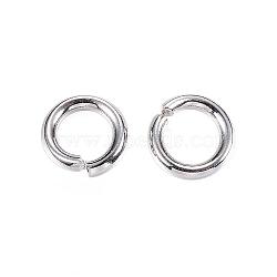 Tarnish Resistant 304 Stainless Steel Jump Rings, Open Jump Rings, Stainless Steel Color, 6x1.2mm, Inner Diameter: 3.6mm(STAS-D448-100P-6mm)