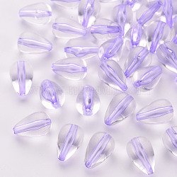 Transparent Acrylic Beads, Teardrop, Lilac, 14.5x9.5mm, Hole: 1.6mm, about 600pcs/500g(TACR-S154-26A-47)