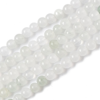 Natural Tianshan Cui Quartzite Beads Strands, Round, 4~4.5mm, Hole: 0.8mm, about 88pcs/strand, 14.76''(37.5cm)