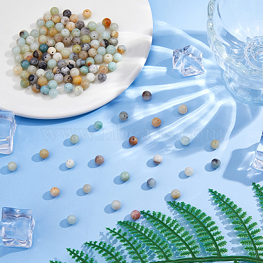 150 perles d'amazonite &agrave; fleurs naturelles(G-DC0001-53)-4