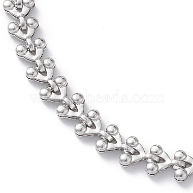 304 Stainless Steel Cobs Chain Bracelets for Men Women(STAS-B039-10P)-2