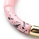 Acrylic Curved Tube Beaded Stretch Bracelet for Women(BJEW-JB08437-03)-4