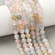 Round Natural Morganite Bead Strands(G-L425-30-6mm)-5