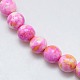 Synthetic Ocean White Jade Beads Strands(G-L019-8mm-02)-2