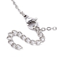Alloy Heart with Tree Pendant Necklace with 304 Stainless Steel Cable Chains(NJEW-JN04459)-4