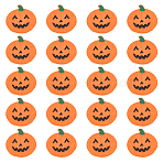 20Pcs Pumpkin Polyester Computerized Embroidery Cloth Iron on/Sew on Patches, Costume Accessories, Appliques, Dark Orange, 59x63x1mm(PATC-HY0001-96)