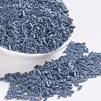 MIYUKI Quarter TILA Beads, Japanese Seed Beads, 2-Hole, (QTL2001) Matte Gunmetal, 5x1.20x1.90mm,Hole:0.80mm(X-SEED-J020-QTL2001)