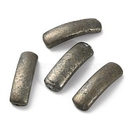 Natural Pyrite Connector Charms, Curved Rectangle Links, 36x10x8mm, Hole: 1.2mm(G-A033-01)