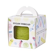 Nylon Thread with One Nylon Thread inside, Stronger than NWIR-R006- Series, Yellow Green, 1.5mm, about 120.29 yards(110m)/roll(NWIR-JP0011-1.5mm-231)