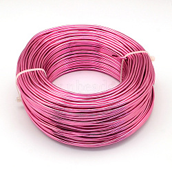 Round Aluminum Wire, Bendable Metal Craft Wire, for DIY Jewelry Craft Making, Camellia, 6 Gauge, 4mm, 16m/500g(52.4 Feet/500g)(AW-S001-4.0mm-20)