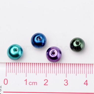 Océan mix perles perles de verre nacrées(HY-X006-8mm-11)-4