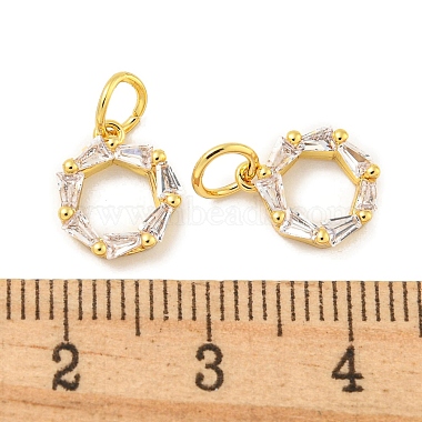 Rack Plating Brass Micro Pave Clear Cubic Zirconia Pendants(KK-B093-07G)-3