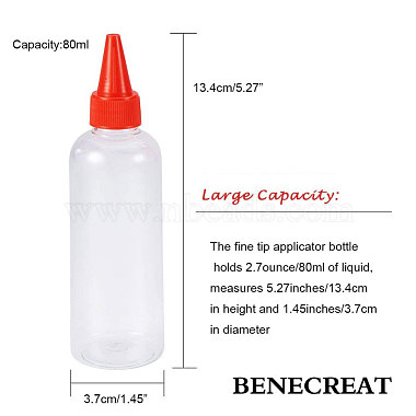 Benecreat 3 цветная пластиковая пустая бутылка для жидкости(DIY-BC0009-19)-2