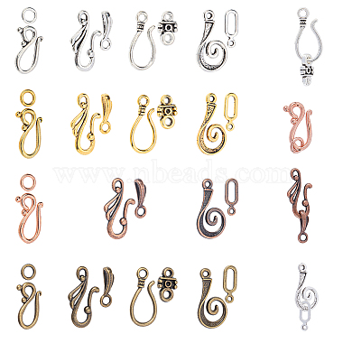 Mixed Color Alloy Hook and S-Hook Clasps