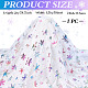 Snowflake Pattern Polyester Lace Fabic(DIY-WH0061-020C)-2