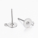 Non-Tarnish 304 Stainless Steel Stud Earring Findings(STAS-K154-63P)-2