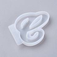 Letter DIY Silicone Molds, For UV Resin, Epoxy Resin Jewelry Making, Letter.C, 53x42x8mm, Inner Diameter: 43x38mm(DIY-I034-08C)