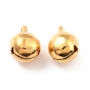 304 Stainless Steel Bell Charms, Real 18K Gold Plated, 11x8x8mm, Hole: 1.8mm(STAS-C044-02B-G)