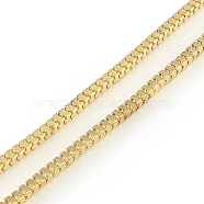 Iron Box Chains, with Spool, Soldered, Light Gold, 3.2x3.2mm, about 164.04 Feet(50m)/roll(CH-R076-3.2mm-KC)