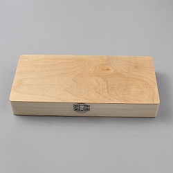 Iron Wood Storage Boxes, Specimen Section Storage Boxes, Rectangle, Moccasin, 23x10.6x3.5cm(CON-WH0095-154)