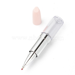 Lipstick Shape Empty Tube Black Ink Ballpoint Pens, for DIY Glitter Epoxy Resin Crystal Ballpoint Pen Herbarium Pen Making, Bisque, 10.2cm(DIY-H123-A04)