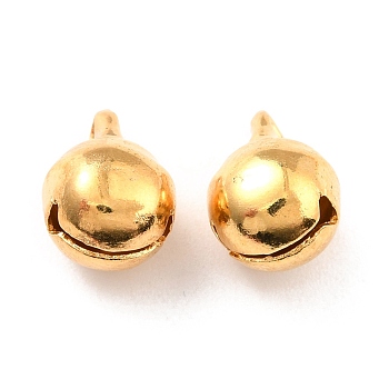 304 Stainless Steel Bell Charms, Real 18K Gold Plated, 11x8x8mm, Hole: 1.8mm