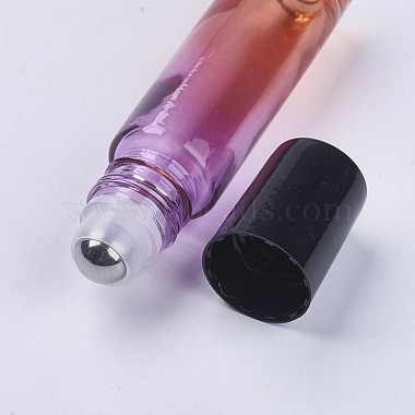 10ml Glass Gradient Color Essential Oil Empty Roller Ball Bottles(MRMJ-WH0011-B03-10ml)-2