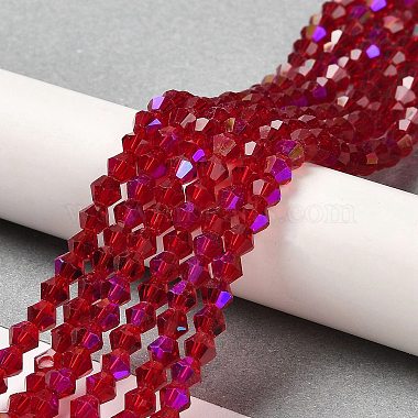 Transparent Electroplate Glass Beads Strands(GLAA-F029-3mm-D27)-4