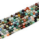 naturelles multicolores perles d'agate brins(G-T143-02)-4