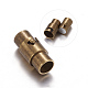 Brass Locking Tube Magnetic Clasps(KK-MC077-AB)-4