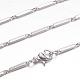 201 Stainless Steel Bar Link Necklaces(STAS-G083-50P)-1