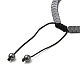 Synthetic Non-magnetic Hematite Arrow Braided Bead Bracelets(BJEW-E080-01C)-3
