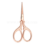 201 Stainless Steel Scissors, Craft Scissor, for Needlework, Rose Gold, 9x4.5cm(PW22062814775)
