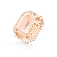 Preciosa&reg MAXIMA Crystal Fancy Stones, Czech Crystal, 435 34 222 Octagon, Dura Foiling, 90300 Light Peach, 10x8mm(X-PRC-FD10-90300)