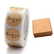 30Pcs Eco-Friendly Square Folding Kraft Paper Shipping Box, Mailing Box, with Round Dot Thank You Stickers, Brown, Gift Box: 10.5x10.5x4cm(CON-CJ0001-17)