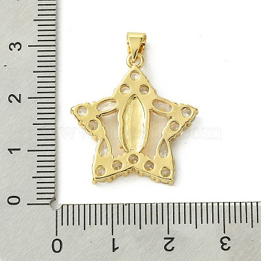 Brass Micro Pave Clear Cubic Zirconia Pendants(KK-H472-38B-G)-3