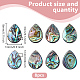 8Pcs Natural Abalone Shell/Paua Shell Beads(SHEL-HY0001-18)-2
