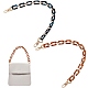 2pcs 2 couleurs acryliques chaînes porte-câbles poignées de sac(FIND-SZ0001-40)-1