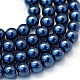 Chapelets de perles rondes en verre peint(HY-Q003-4mm-15)-1