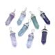 Natural Fluorite Double Terminated Pointed Pendants(G-F484-01P)-1