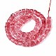 brins de perles de verre transparentes craquel&eacute;es(X1-GLAA-N062-6mm-09)-2