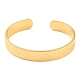 304 bracelets manchette ouverts en acier inoxydable(BJEW-K230-01G-03)-2
