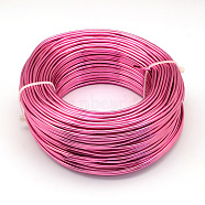 Round Aluminum Wire, Bendable Metal Craft Wire, for DIY Jewelry Craft Making, Camellia, 10 Gauge, 2.5mm, 35m/500g(114.8 Feet/500g)(AW-S001-2.5mm-20)