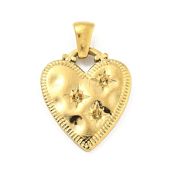 304 Stainless Steel Pendants Rhinestone Settings, Heart, Heart, 20x17x2.5mm, Hole: 5.5x2.5mm, Fit for 1.4mm Rhinestone