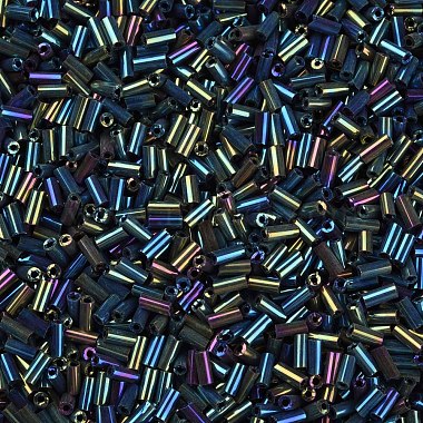 Perles de clairon en verre de couleurs métalliques(SEED-N005-001-D02)-3