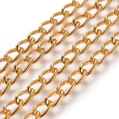 5x9mm Gold Aluminum Curb Chains Chain