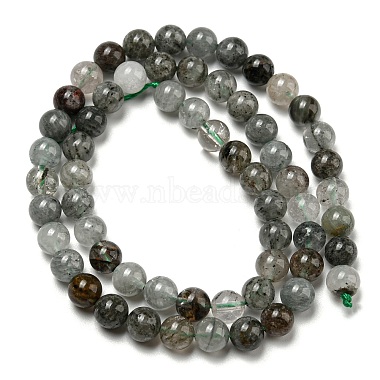 Natural Lodolite Quartz Beads Strands(G-R494-A15-02)-2