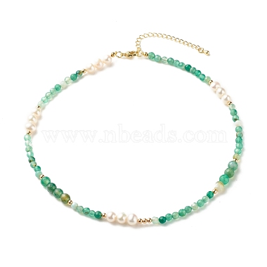 Medium Aquamarine Pearl Necklaces